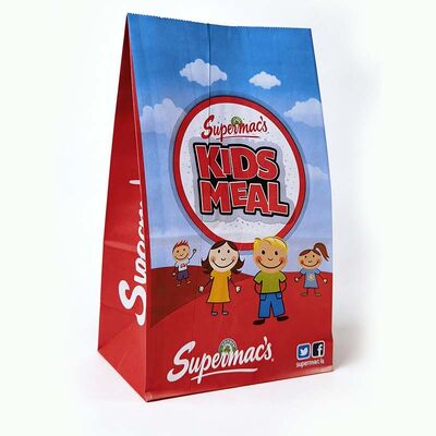 High Load Bearing SOS Paper Bags Breathable Food Safe Paper Bags With Custom Logo