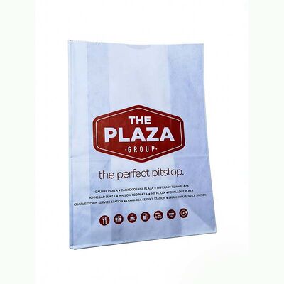 Recyclable Food Paper Bags Square Bottom Custom Takeaway Bags Tear Resistant