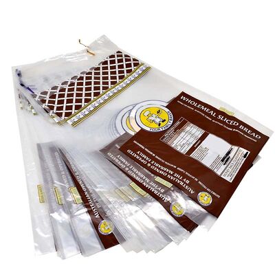 Tear Resistant Plastic Wicketed Bags Customized Clear Bakery Bags For Bakery Easy Dispensing