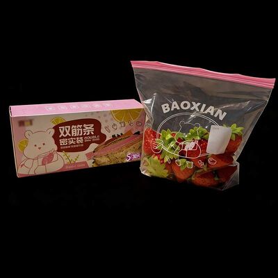 Custom Logo Zipper Seal Bag No Leakage Plastic Zip Lock Bags Reusable