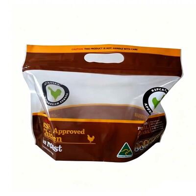 Leakproof Hot Chicken Bag Heat Sealable Resealable Roasted Chicken Bag