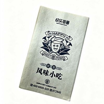 Custom Logo Satchel Paper Bag Eco Friendly Pinch Bottom Paper Bag Leakproof Tear Resistant