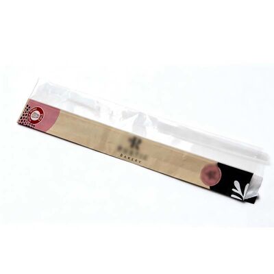 Eco Friendly Paper Baguette Bread Bags Biodegradable Film Fronted Baguette Bags Sturdy