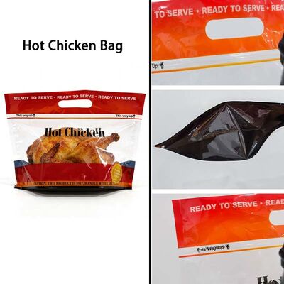 Heat Resistant Roast Chicken Bag Custom Chicken Packaging Bags With Resealable Zipper