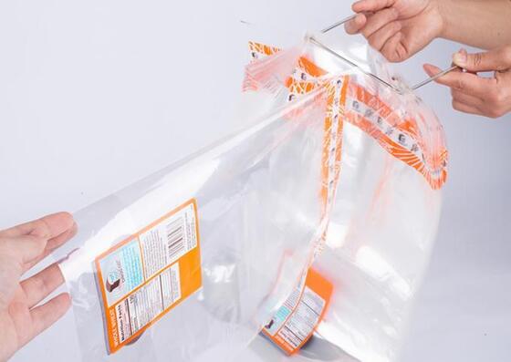 Heat Seal Plastic Wicketed Bags Food Grade Flat Bottom Plastic Bags High Clarity