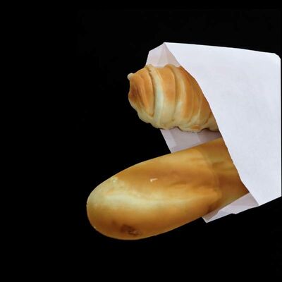 White Bakery Paper Bags Food Grade Pastry Paper Bags Reliable Custom Print Available