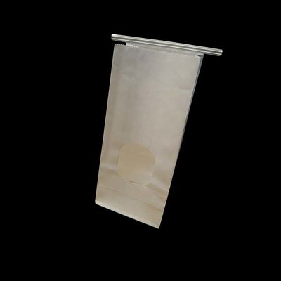 White Custom Tin Tie Bags Reusable Tin Tie Bags With Window