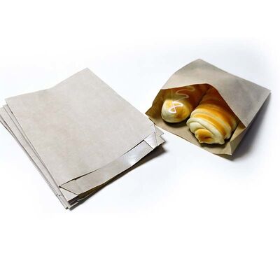 Food Safe Satchel Paper Bag Greaseproof Brown Paper Snack Bags Durable