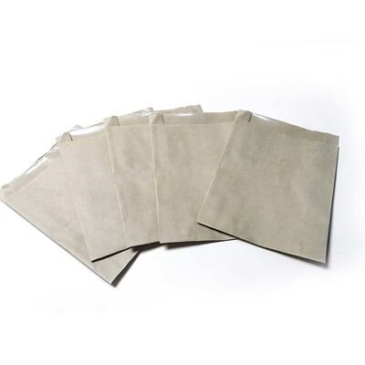 Food Safe Satchel Paper Bag Greaseproof Brown Paper Snack Bags Durable
