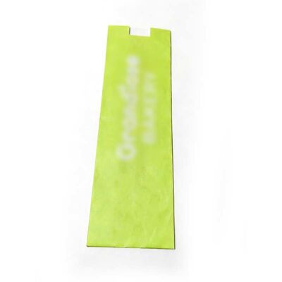 Green Flat Bottom Paper Bag Micro Perforated Breathable Bread Bags Customized With Window