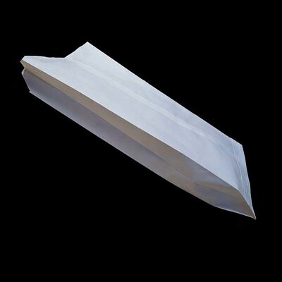 Durable Paper Baguette Bags White Kraft Flat Paper Bags With Clear Window
