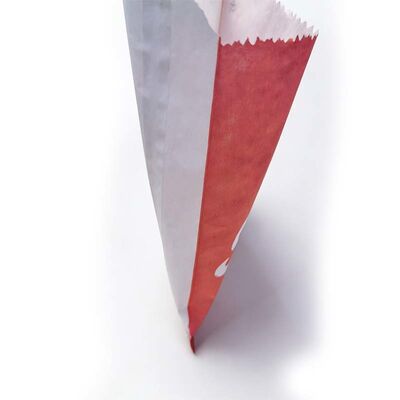 V Bottom Satchel Paper Bag Recyclable Paper Snack Bags Biodegradable