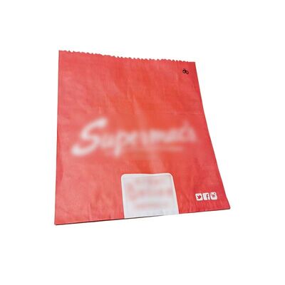 V Bottom Satchel Paper Bag Recyclable Paper Snack Bags Biodegradable
