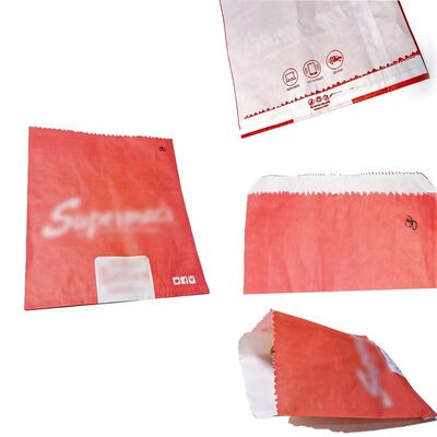 V Bottom Satchel Paper Bag Recyclable Paper Snack Bags Biodegradable