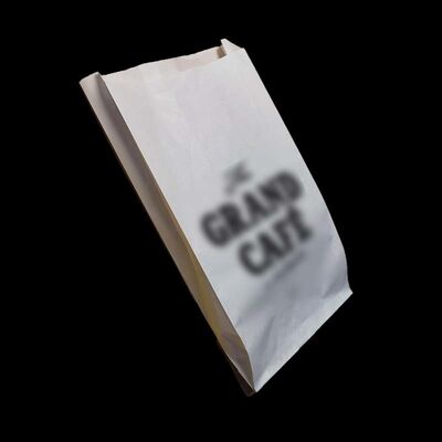 Food Grade Paper Bakery Bag White Paper Pastry Bags Tear Resistant