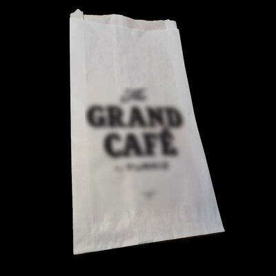 Food Grade Paper Bakery Bag White Paper Pastry Bags Tear Resistant