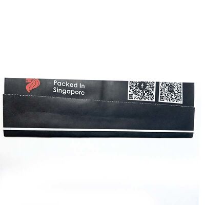 Food Grade Flat Bottom Paper Bag Black Paper Bread Bags With Window