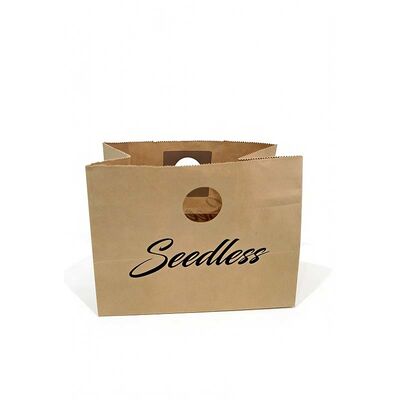 Eco Friendly Die Cut Bag Biodegradable Kraft Paper Shopping Bag Recyclable
