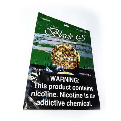 Tobacco Stand UP Pouch Light Blocking Stand Up Packaging Bag Aluminum Foil Barrier