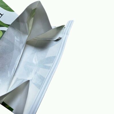Greaseproof Window Paper Bags Customized Tin Tie Paper Bag Resealable For Fresh Produce