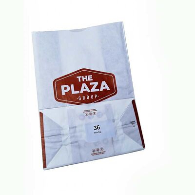 Recyclable Food Paper Bags Square Bottom Custom Takeaway Bags Tear Resistant