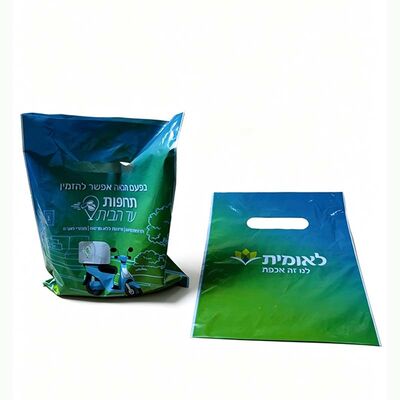 Waterproof Recyclable Plastic Bag Food Grade Die Cut Plastic Bags Tear Resistant