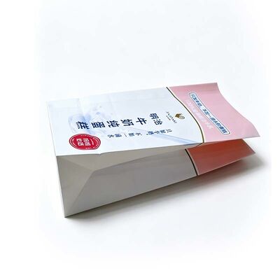 Custom Printed Square Bottom Paper Bag Waterproof Coated Paper Window Bags Recyclable