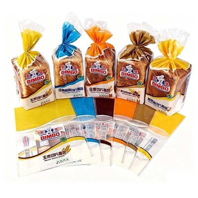 Food Safe Plastic Bread Packaging Bags Tear Resistant Bread Plastic Packaging  High Transparency