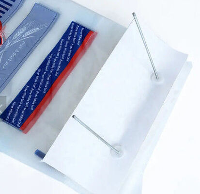 Custom Printed Plastic Wicketed Bags Food Grade Bakery Bread Bags High Transparency