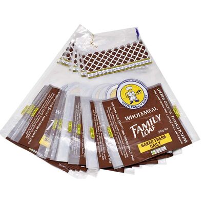 Tear Resistant Plastic Wicketed Bags Customized Clear Bakery Bags For Bakery Easy Dispensing