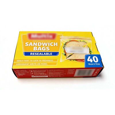 Waterproof Reusable Ziplock Bags Eco Friendly Food Safe Ziploc Bags Transparent / Semi Clear
