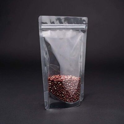 Transparent Stand UP Pouch Food Safe Resealable Sweet Pouches Tear Resistant