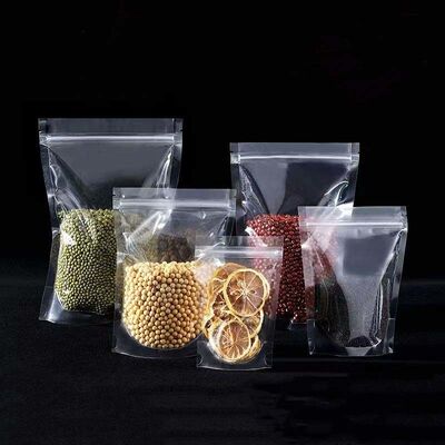 Lightweight Heavy Duty Clear Plastic Bags Airtight Stand Up Food Storage Bags