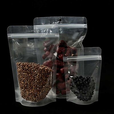 Lightweight Heavy Duty Clear Plastic Bags Airtight Stand Up Food Storage Bags