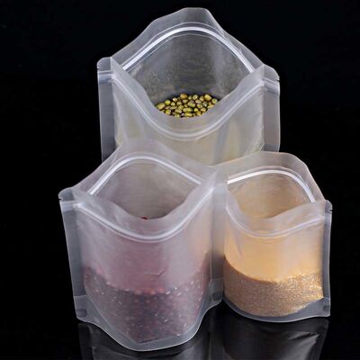 Thickened Stand Up Resealable Pouch Matte Stand Up Plastic Bags Reusable