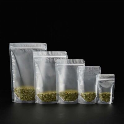 Thickened Stand Up Resealable Pouch Matte Stand Up Plastic Bags Reusable