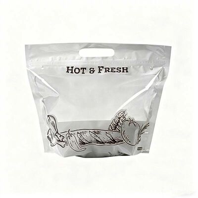 Custom Printed Rotisserie Chicken Bag Greaseproof Microwave Safe Bag For Rotisserie Packaging