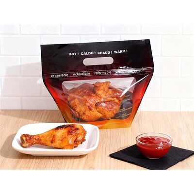Eco Friendly Chicken Packaging Bags Biodegradable Fast Food Bags Grease Resistant
