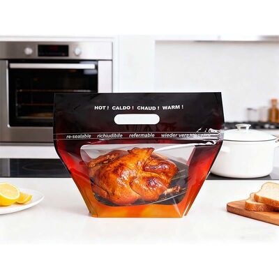 Eco Friendly Chicken Packaging Bags Biodegradable Fast Food Bags Grease Resistant