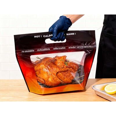 Eco Friendly Chicken Packaging Bags Biodegradable Fast Food Bags Grease Resistant