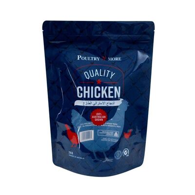 Food Safe Hot Chicken Bag Durable Zipper Plastic Bags Resealable For Deli Restaurant Use