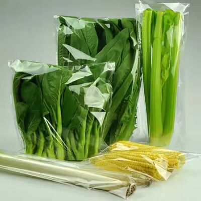 Food Grade Recyclable Plastic Bag Clear Plastic Vegetable Bag With Vent Holes