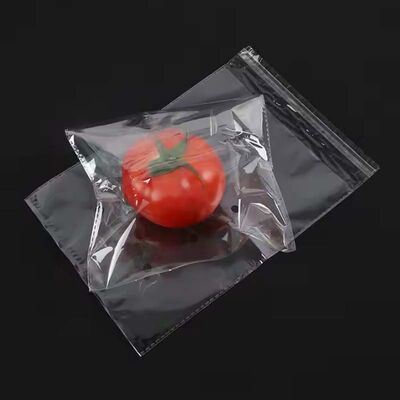 Food Grade Recyclable Plastic Bag Clear Plastic Vegetable Bag With Vent Holes