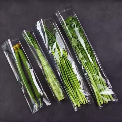 Food Grade Recyclable Plastic Bag Clear Plastic Vegetable Bag With Vent Holes