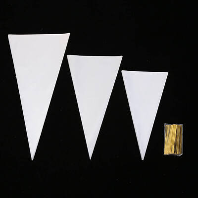 Resealable Plastic Bread Bag Food Grade Clear Triangle Cellophane Bags Lightweight
