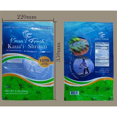 Eco Friendly Recyclable Plastic Bag Anti Tarnish Seafood Packaging Bags Resealable