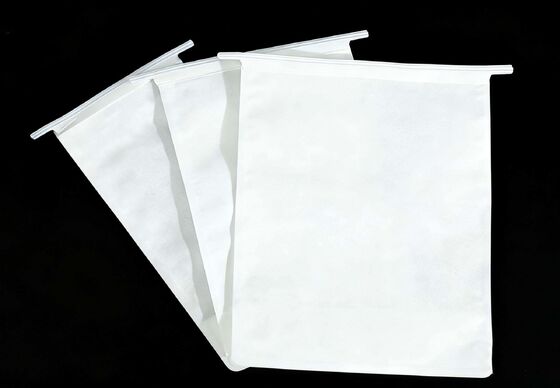 Resealable White Kraft Paper Tin Tie Bags Greaseproof Kraft Bread Bags With Window