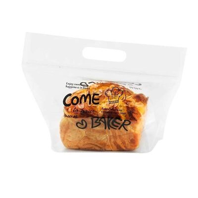 Custom Printed Clear Stand Up Pouch Glossy / Matte / Frosted Plastic Resealable Pouches