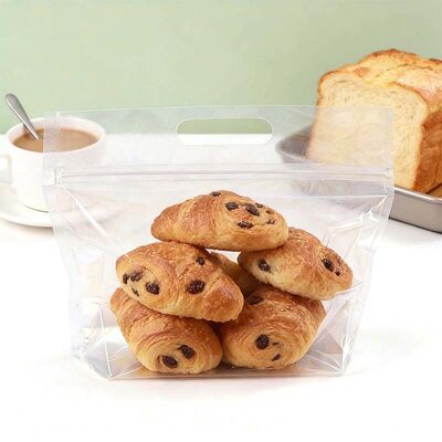Custom Printed Clear Stand Up Pouch Glossy / Matte / Frosted Plastic Resealable Pouches