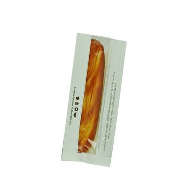 Custom Printed Flat Bottom Paper Bag Recyclable Kraft Window Bags Greaseproof